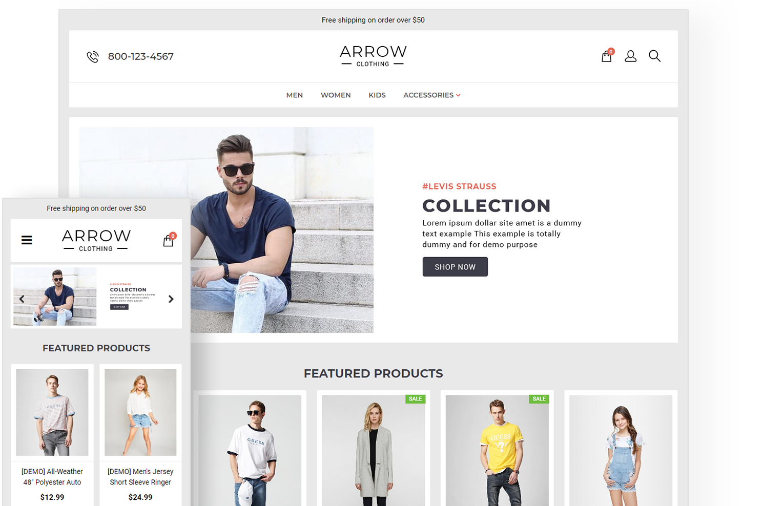Fashion Store Website Template 3dcart