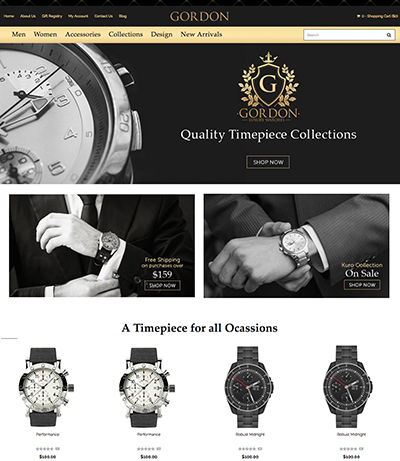 Free Watches Website Template By Andy Khan On Dribbble